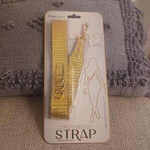 Crossbody Smartphones Strap Mettalic Gold-NEW